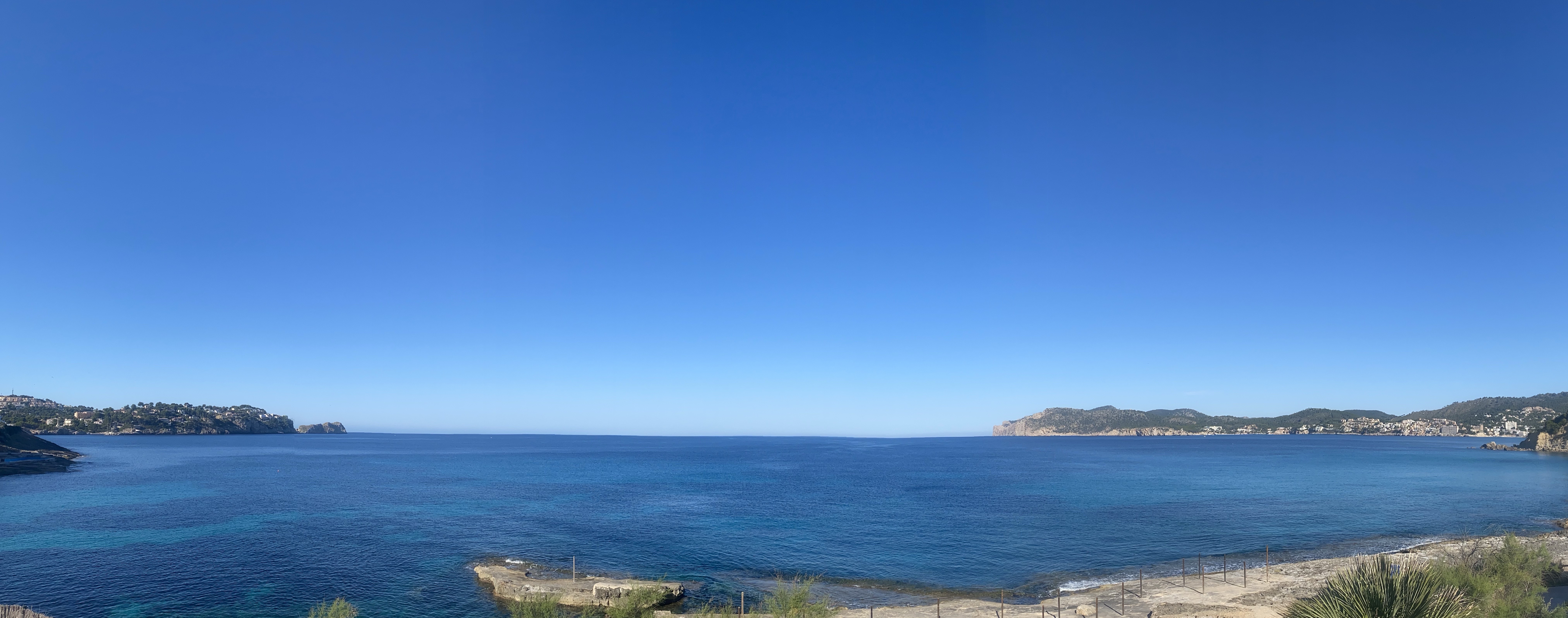 Vista panorámica del mar
